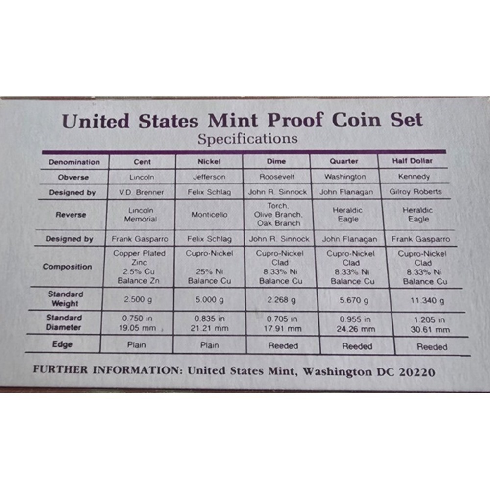 1990 S clad set United States Mint Proof Set Original Government Packaging - Picture 4 of 6